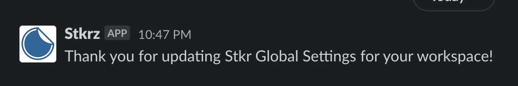 Workspace settings have been set